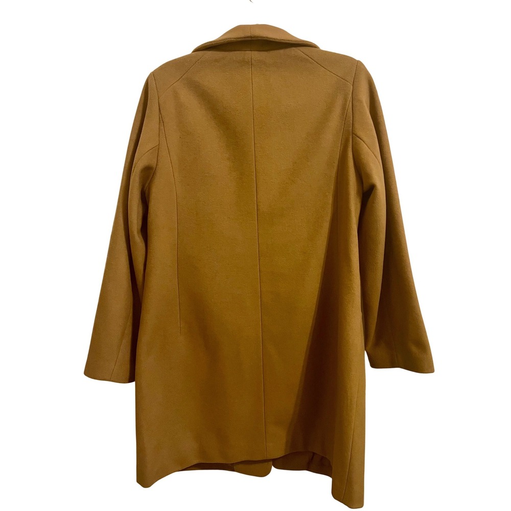Quince Italian Wool Cocoon Coat L Caramel - Picture 6 of 7
